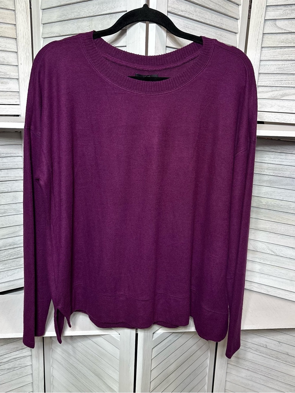 Lucky Brand Purple Crewneck Sweater NWT Size L